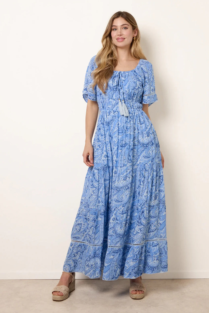 Ladder Trim Detailing Bardot Dress BV269989002