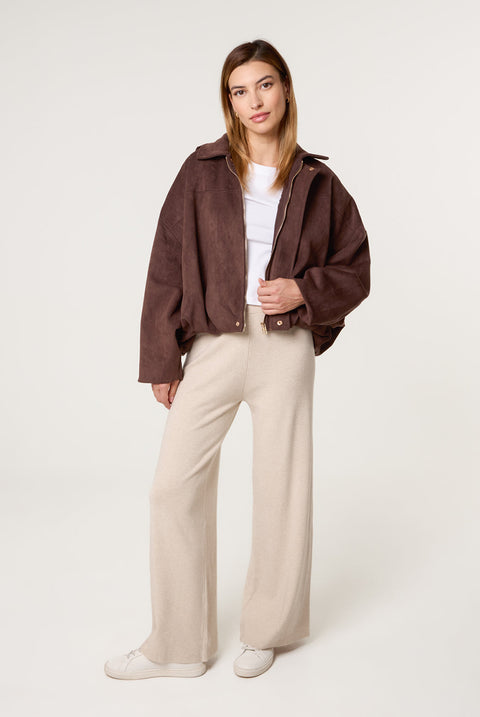 Knitted Wide Leg Trousers by Blue Vanilla