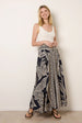 Deep Waist Extra Wide Flowy Trousers by Blue Vanilla