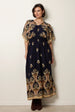 Border Print Kimono Dress by Blue Vanilla