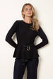 Peplum Jumper With Side Tie Details by Blue Vanilla