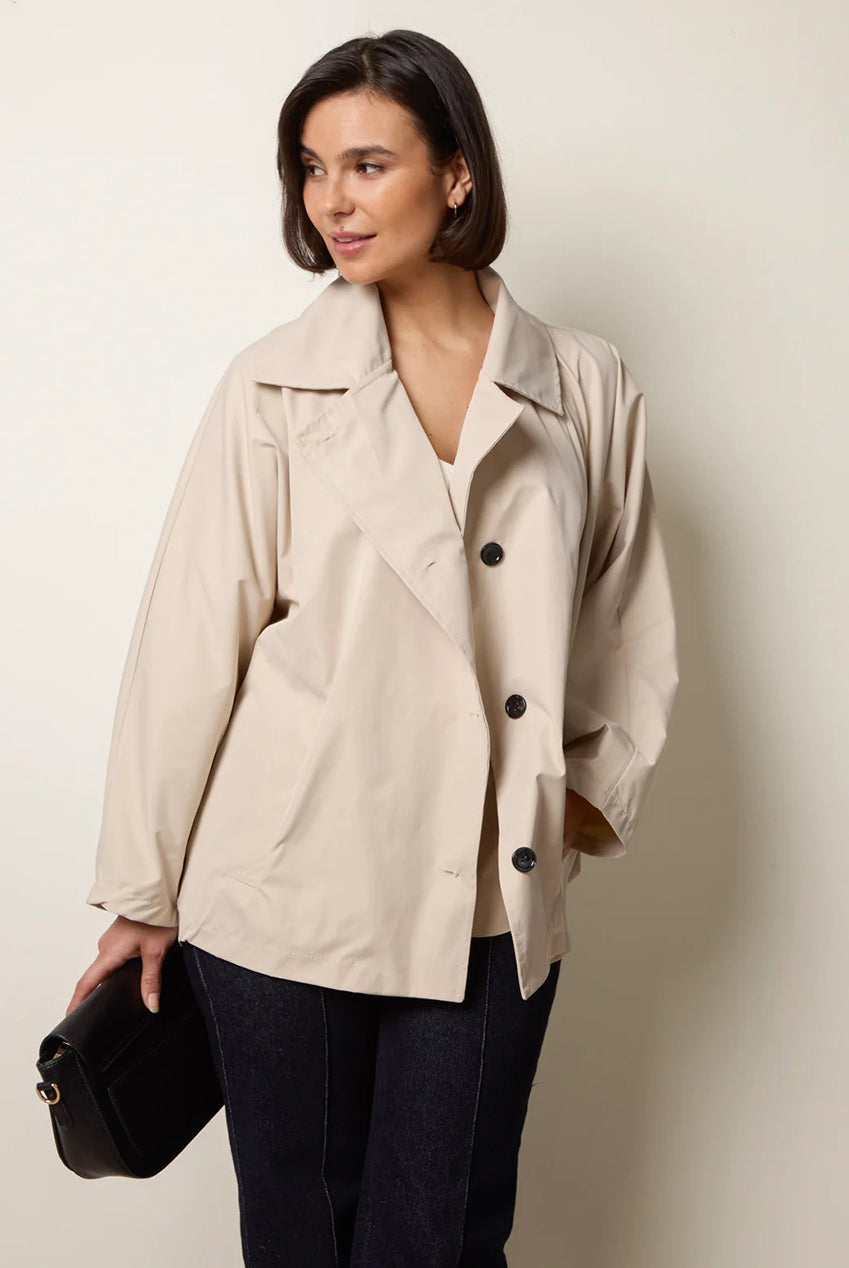 Oversized Short Length Trench Coat BV5980IT039