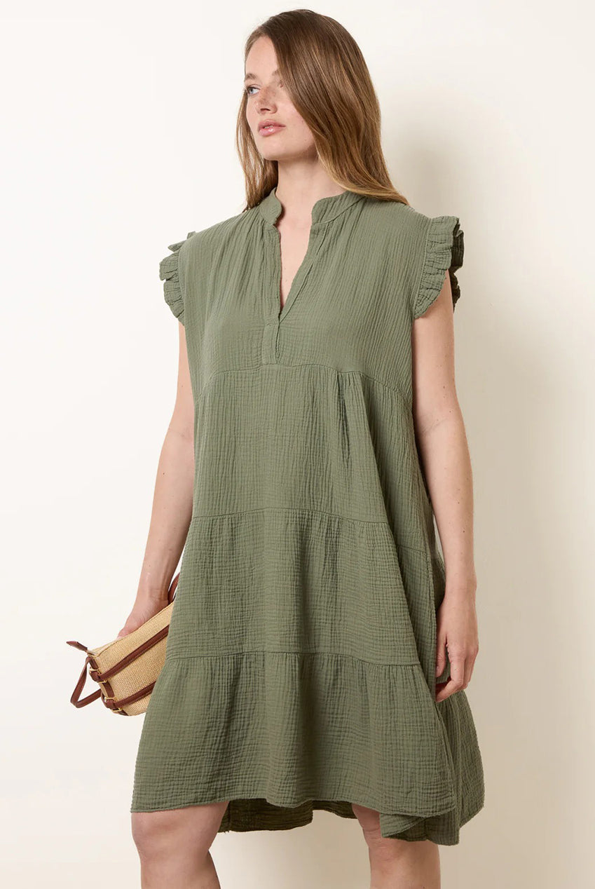 Cheesecloth Frill Sleeve Tunic BV6273IT056
