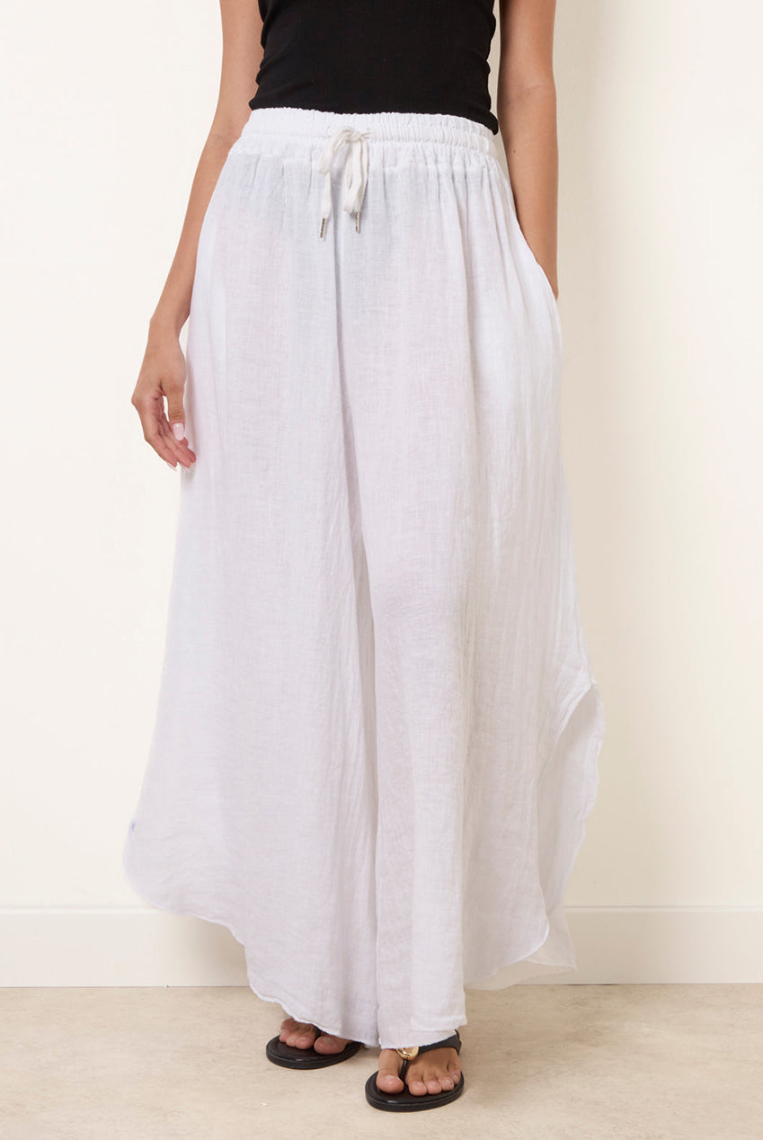 Extreme Wide Leg Linen Trousers BV6552IT006