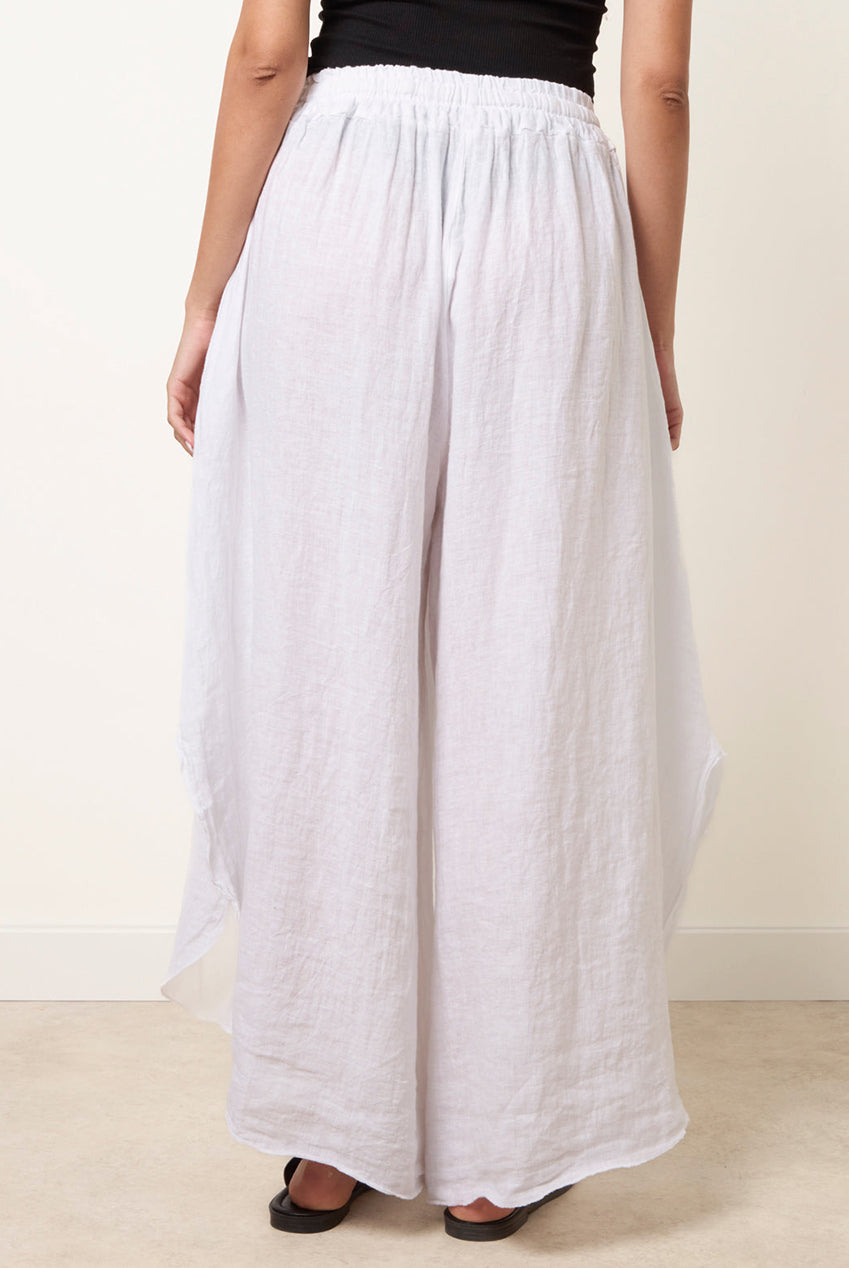 Extreme Wide Leg Linen Trousers BV6552IT006