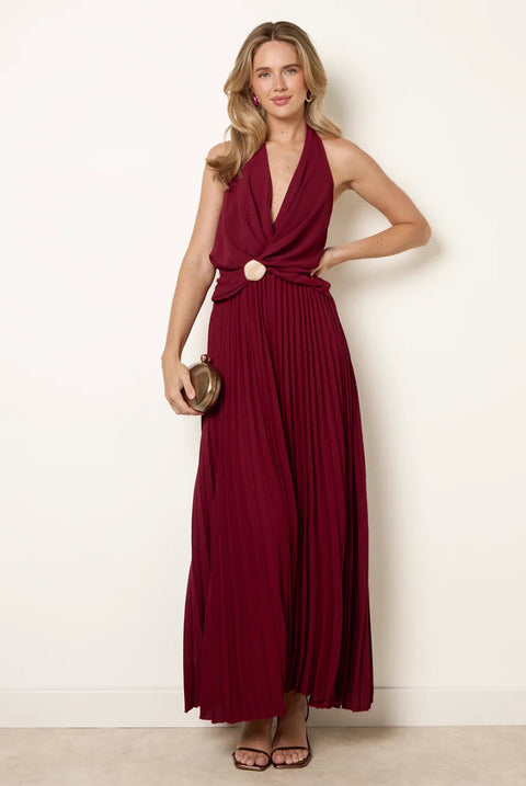 Cross Front Halter Dress by Blue Vanilla