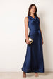 Satin Cowl Neck Dress by Blue Vanilla