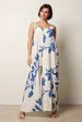 Floral Print Wide Leg Jumpsuit by Blue Vanilla
