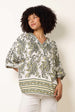 Boxy Short Sleeve Printed Top by Blue Vanilla