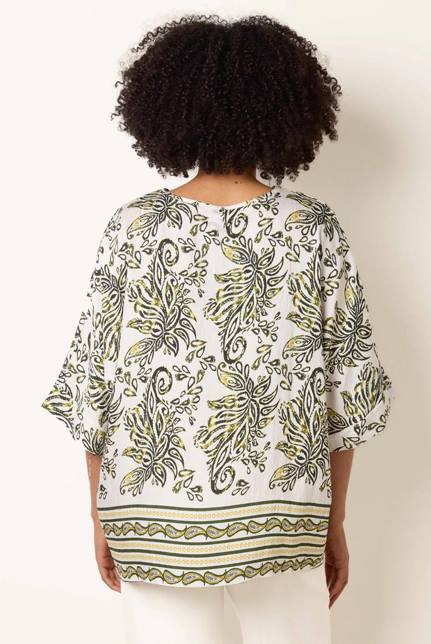 Boxy Short Sleeve Printed Top CC2681BV397