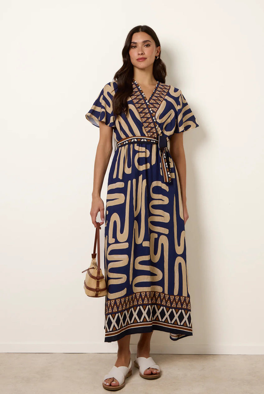 Dress With Abstract Print CC2685BV008