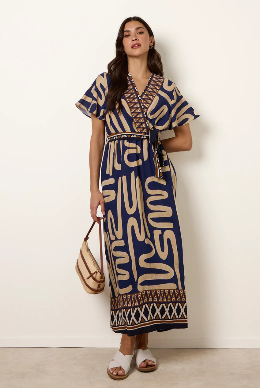 Dress With Abstract Print CC2685BV008