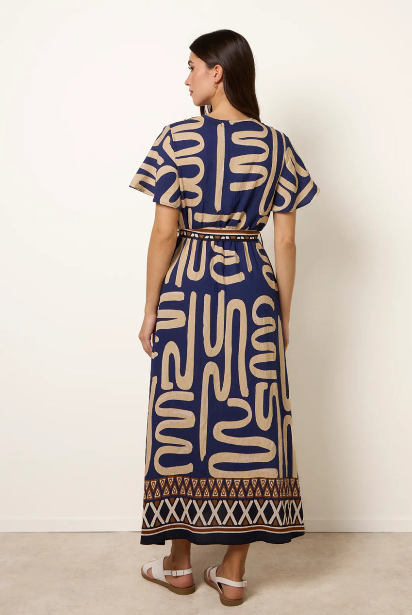 Dress With Abstract Print CC2685BV008