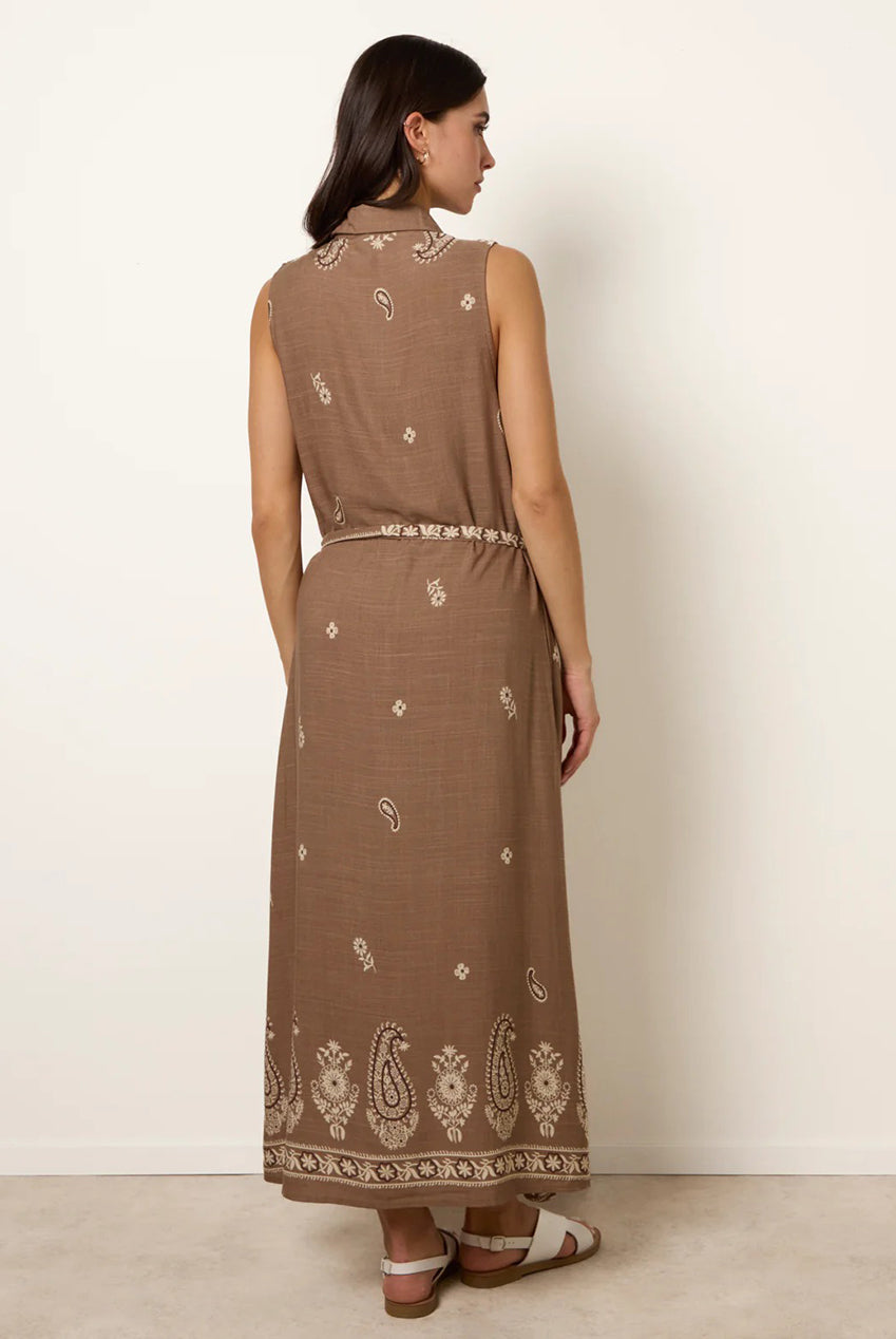 Dress With Paisley & Floral Print CC2690BV074