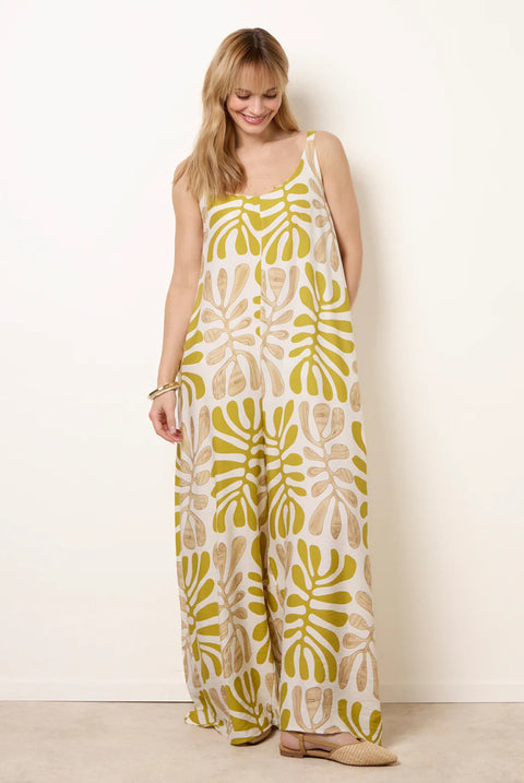 Floral Printed Jumpsuit by Blue Vanilla