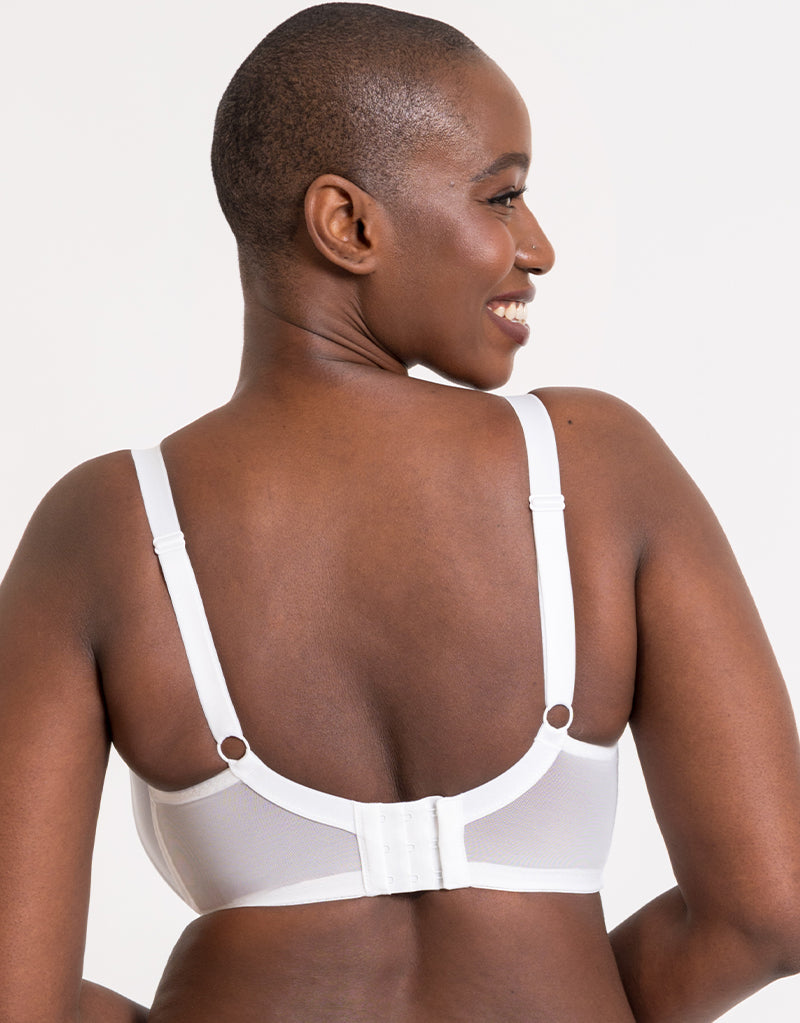 Victory Side Support Balcony Bra White CK9001-WHT
