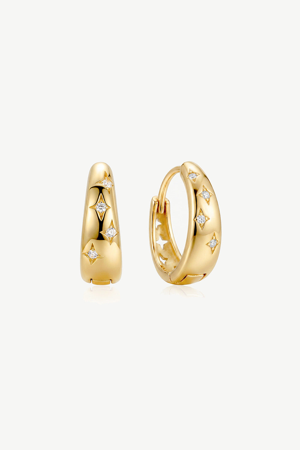 Starburst Huggie Hoop Earrings 597