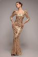 Square Neck Scalloped Lace Maxi - Champagne by Goddiva
