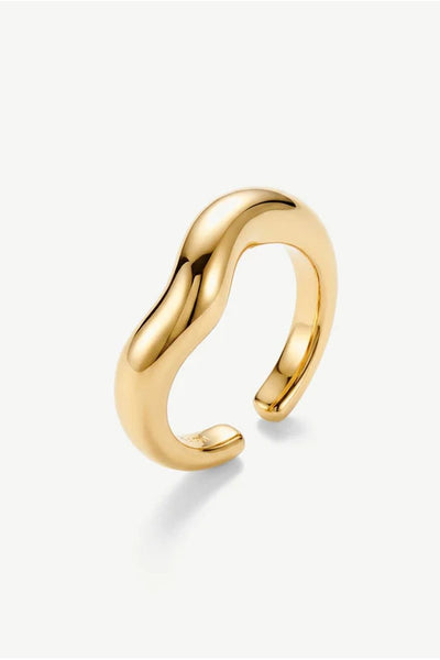 Gold - Open Wave Ring by MUCHV