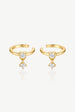 Ear Cuffs With Dangling Stone Charms by MUCHV