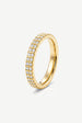 Double Row Stacking Ring In Gold Or Silver by MUCHV