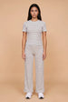 Ribbed Stripe Wide Leg Trouser by Urban Bliss