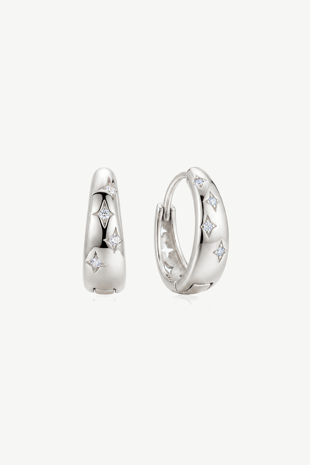 Starburst Huggie Hoop Earrings 597