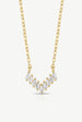 Dainty Baguette Bar Necklace In Gold Or Silver by MUCHV