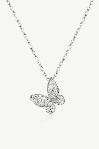 Silver - Gold Or Silver Butterfly Necklace by MUCHV