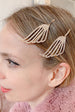 Gold Hair Slides Set Art Deco - As Seen In Hello! by QueenMee Accessories