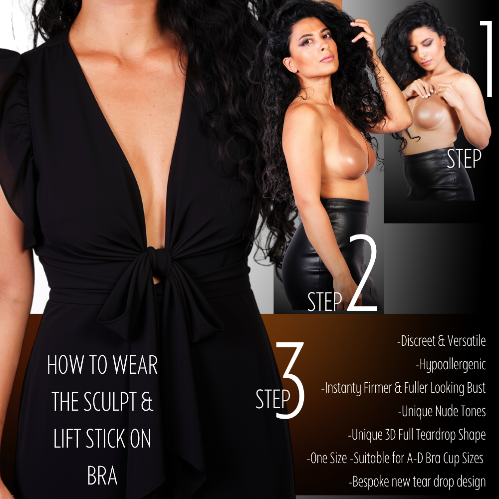 Premium 3D Invisible Sculpt, Lift And Go Adhesive Bra 5060821380090