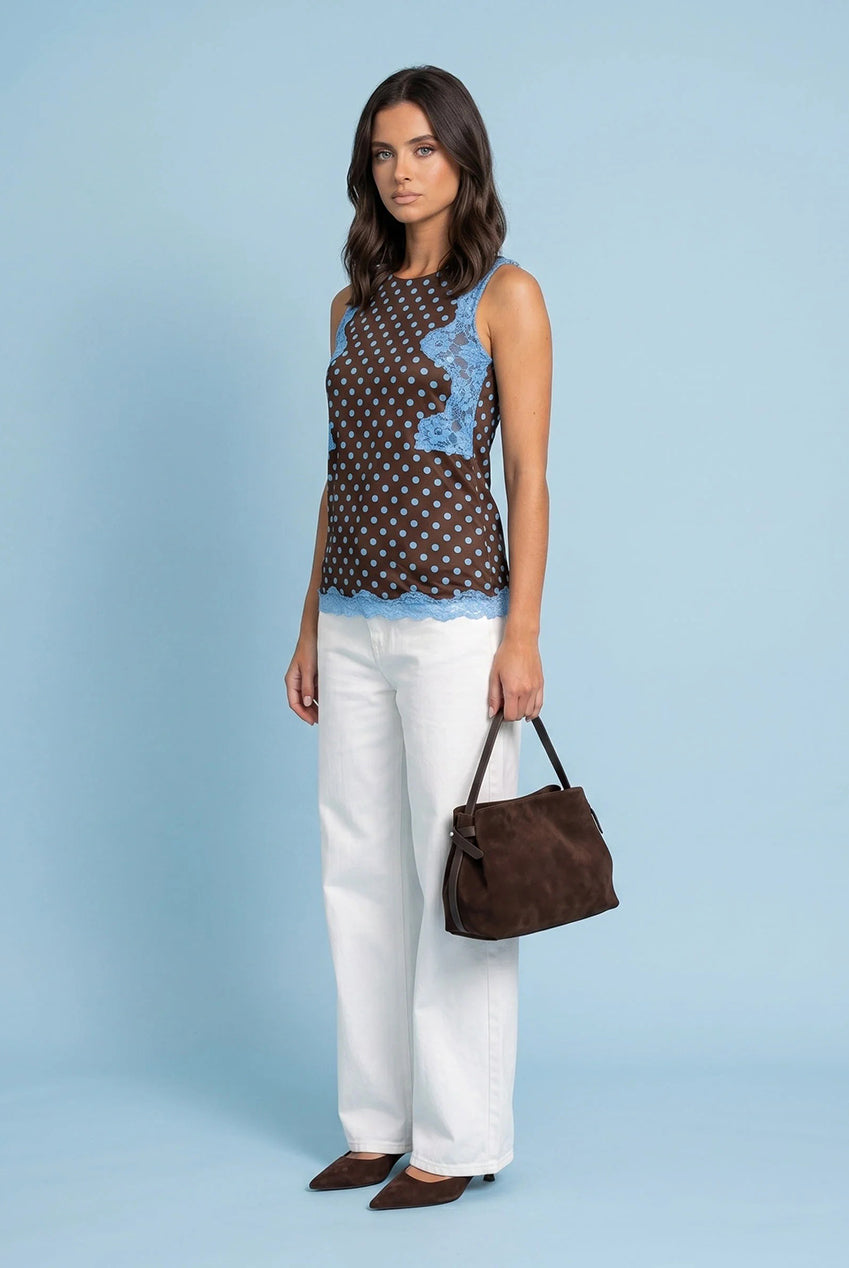 Lace Spot Top 40TOP39987