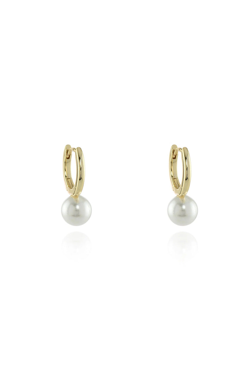 Cachet London Padma 8mm Pearl Gold Hoop 413387G300