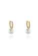 Persia 10mm Pearl Gold Hoop by Cachet London