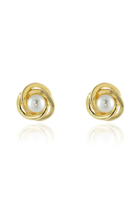Qi Gold Earrings by Cachet London