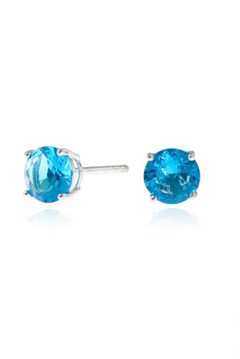 Lana 6mm Sapphire Earrings by Cachet London