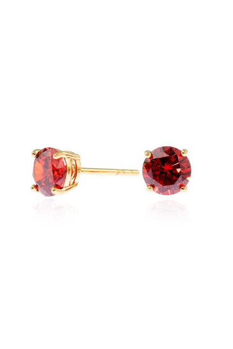 Lana 6mm Ruby Earrings by Cachet London
