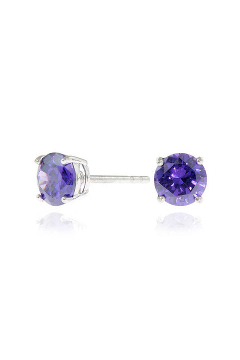 Lana 6mm Violet Earrings by Cachet London