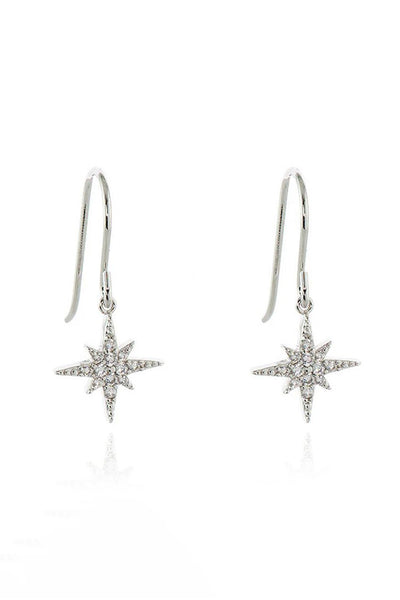 Silver - North Star Silver French Wire Earrings by Cachet London