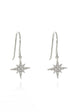 North Star Silver French Wire Earrings by Cachet London