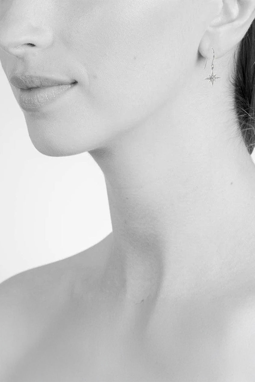 North Star Silver French Wire Earrings 413337R322