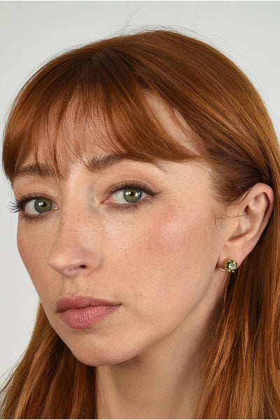 Olive - Lana 6mm Olivine Earrings by Cachet London