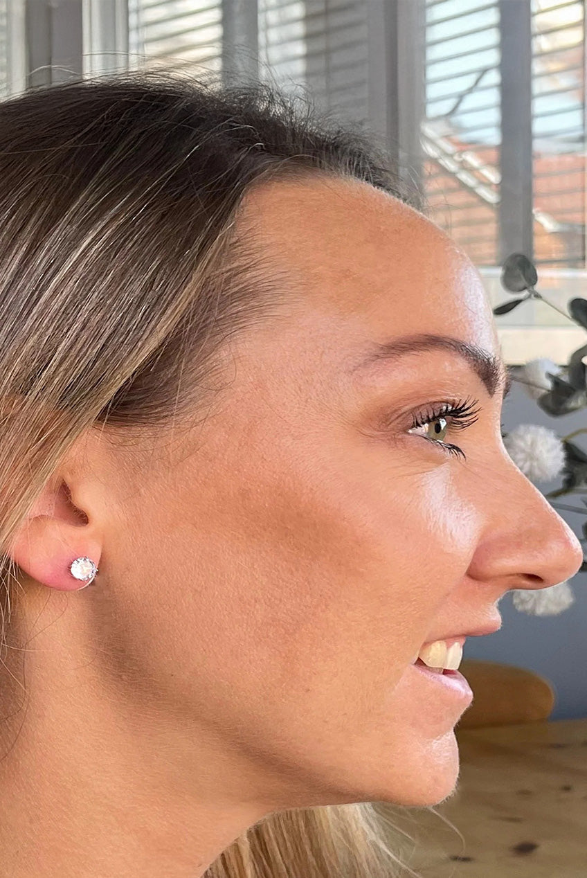 Lana 6mm Silver Earrings 480422R322