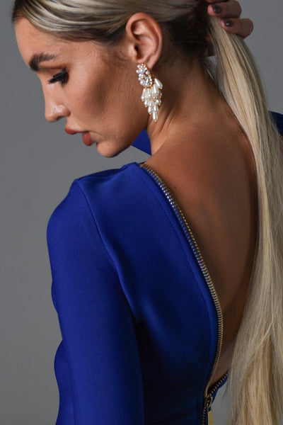 White - Ines Pearl Earrings by Bella Barnett
