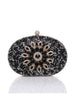 Oval Diamante Embellished Clutch Bag by SVNX