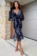 Floral Print Bodycon Style Long Sleeve Dress by Urban Touch
