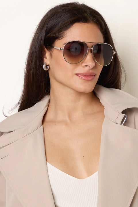 Ombre Lens Aviator Sunglasses by Blue Vanilla