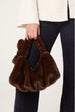 Faux Fur Shoulder Small Bag by Blue Vanilla