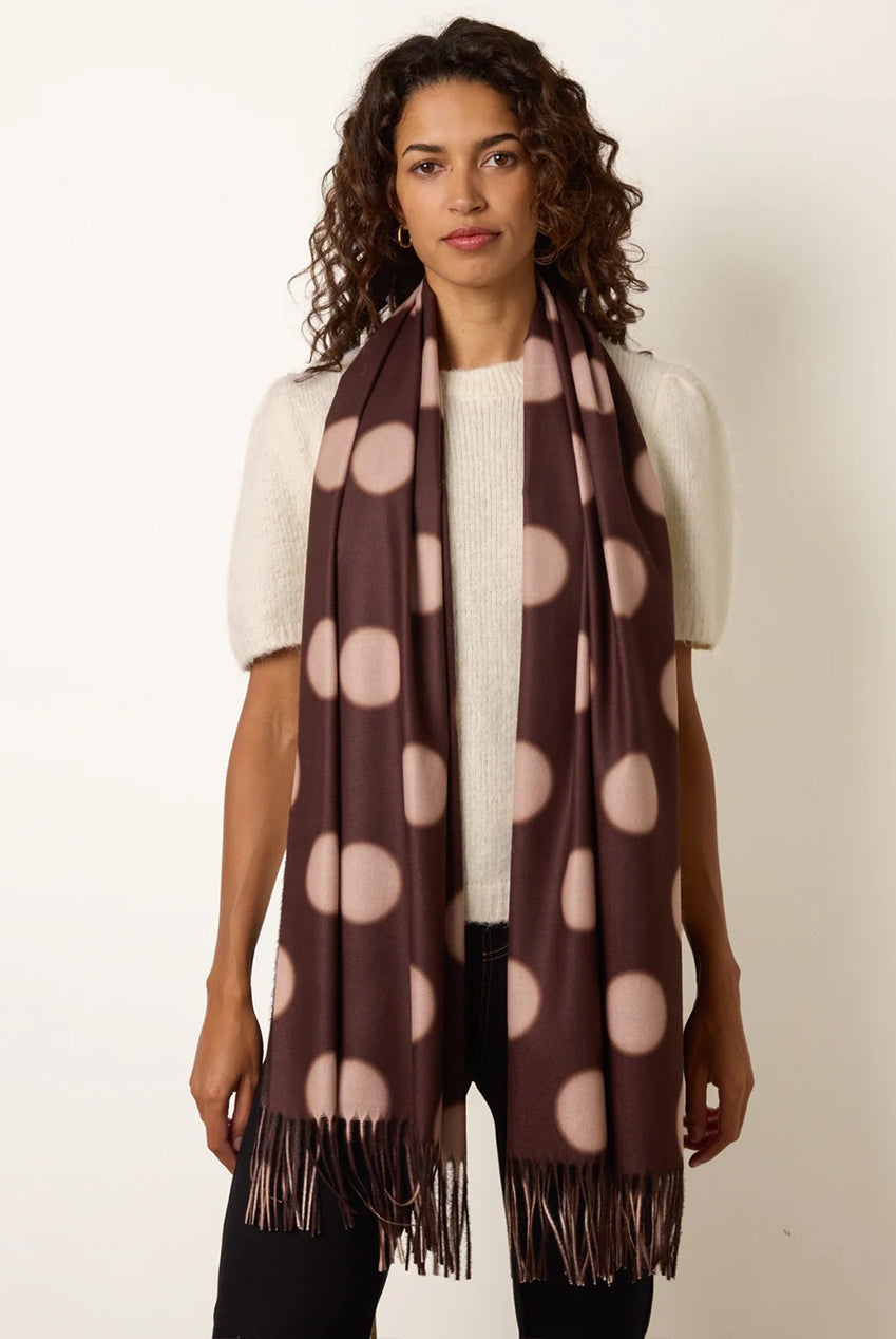 Polka Dot Pattern Scarf NB261515025