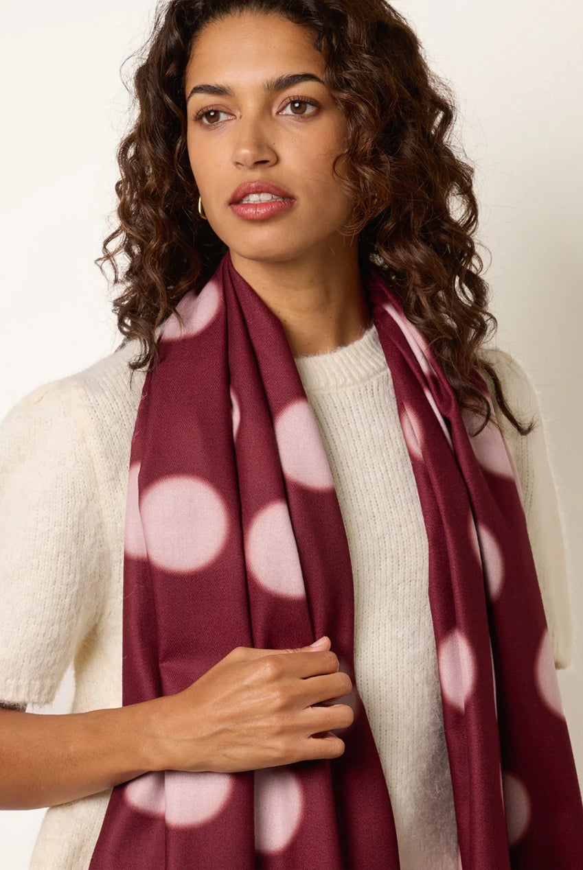 Polka Dot Pattern Scarf NB261515034